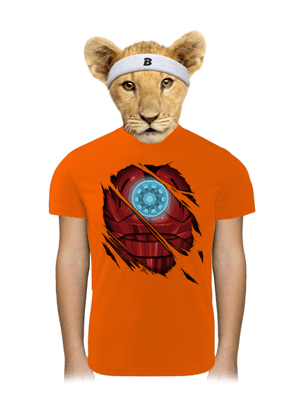 Ironman dětské sportovní tričko Neon Orange
