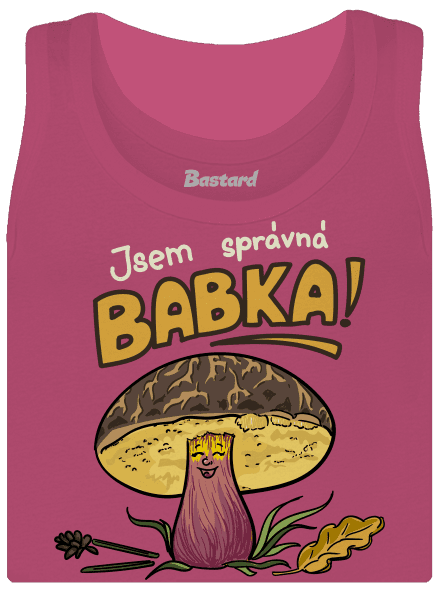 Babka a hříbeček dámské tílko klasické Magenta