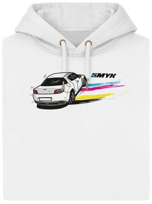 CMYK ve smyku unisex mikina premium Snowwhite