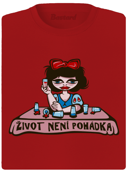 Sněhurka dámské sportovní tričko Red Mal