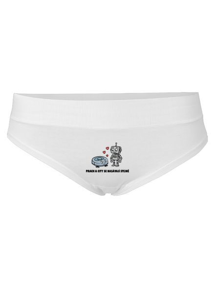 Láska mezi roboty dámské kalhotky White