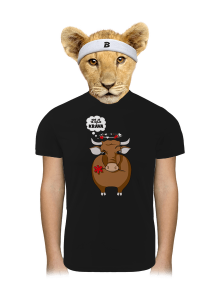 Kráva a bejk dětské sportovní tričko Black