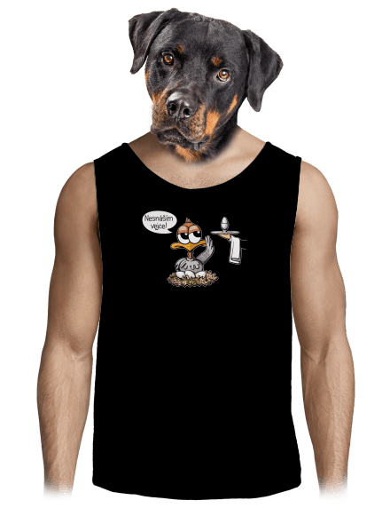 Nesnáším vejce pánské tílko Black