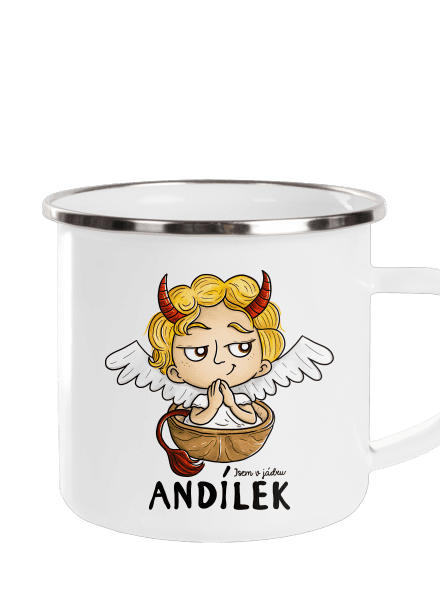 Andílek plecháček White