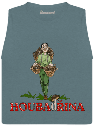 Houbadřina dámské tílko volné Heather Deep Teal