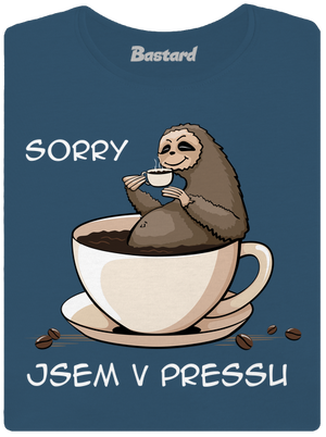 V pressu dámské tričko premium Petrol Blue