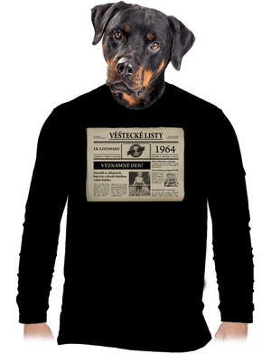 Věštecké listy pánské dlouhý rukáv Black