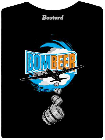 BomBeer dámské tričko s lemem Black