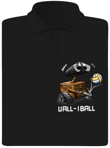 Vall-iball pánská polokošile Black