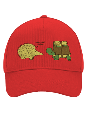 Želva s ježkem kšiltovka baseballka Classic Red