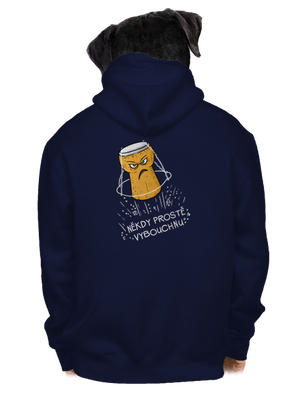 Někdy vybouchnu pánská mikina na zip Navy