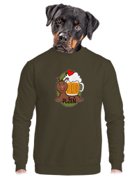 unisex mikina bez kapuce