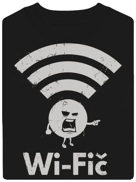 Wifič unisex mikina bez kapuce Black