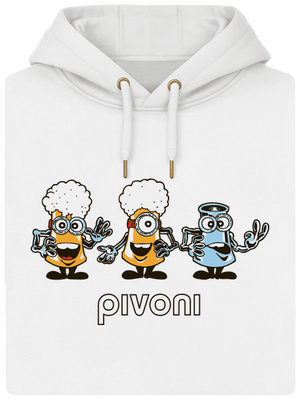 Pivoni unisex mikina premium Snowwhite