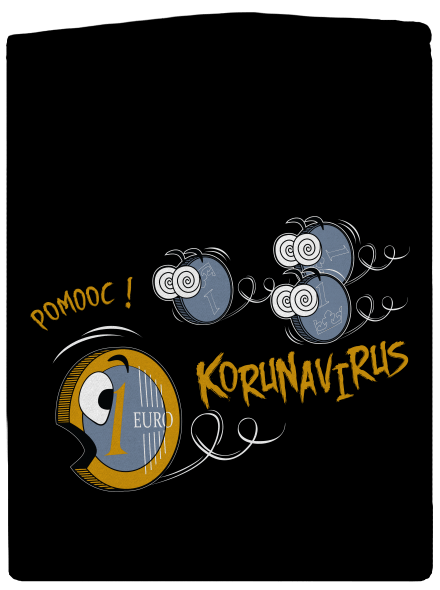 Korunavirus na útěku dámská mikina na zip Black