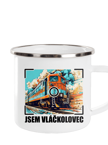 Jsem vláčkolovec plecháček White