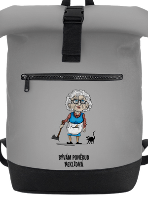 Neklidná - vlastní text batoh Grey Marl