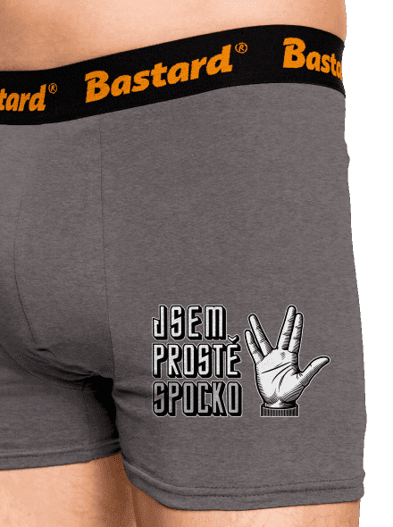Jsem Spocko boxerky Gray Melange