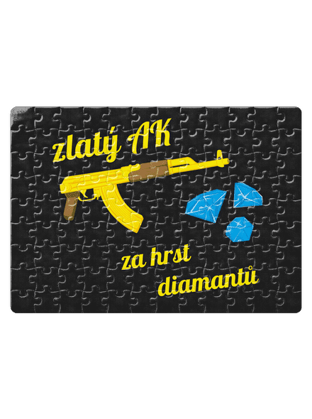 Zlatý AK puzzle White
