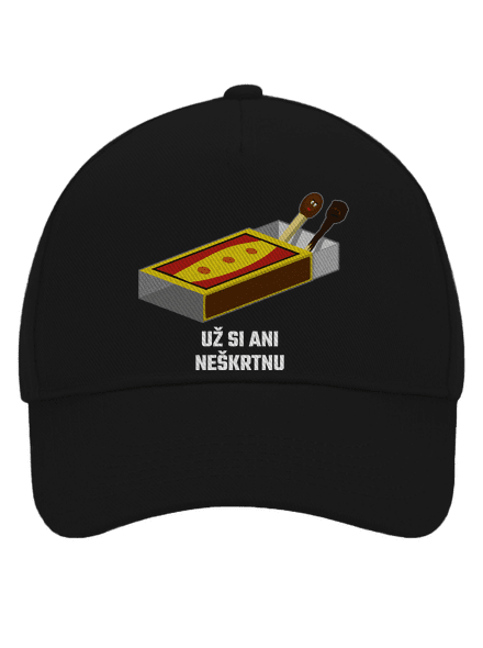 Už si neškrtnu kšiltovka baseballka Black