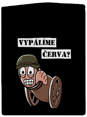 Vypálíme červa? pánská mikina na zip Black