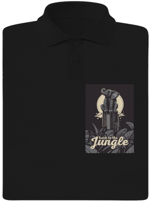 Back to the jungle pánská polokošile Black