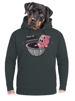 Ve formě unisex mikina premium Charcoal