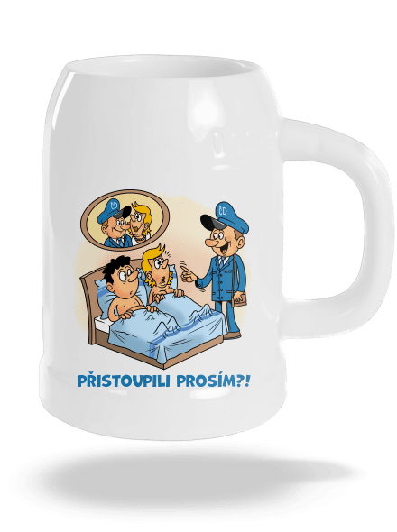 Přistoupili půllitr White