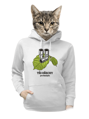 Tři ořechy pro... dámská mikina klokanka White