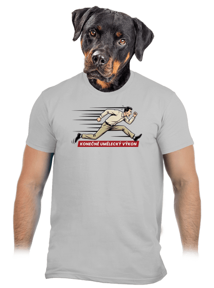 Umělecký výkon pánské tričko Pacific Grey