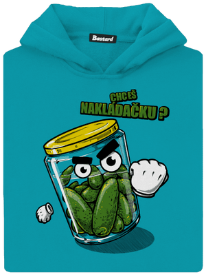 Nakládačka dětská mikina klokanka Hawaiian Blue