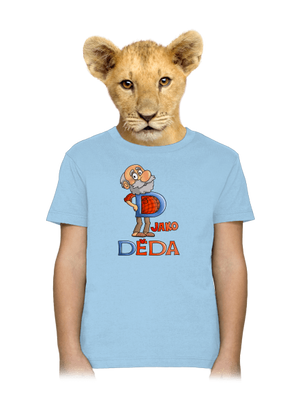 D jako děda dětské tričko Sky Blue