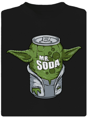 Mr. Soda pánské sportovní tričko Black