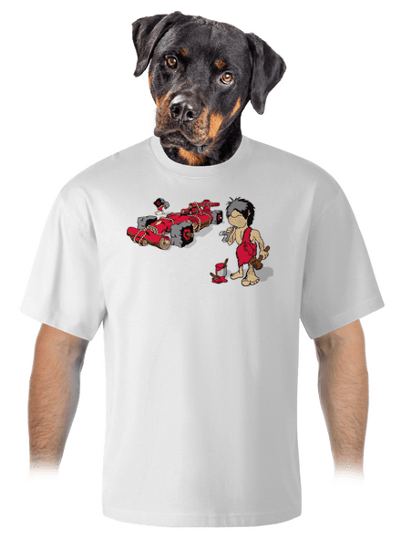 Formule unisex tričko oversized White