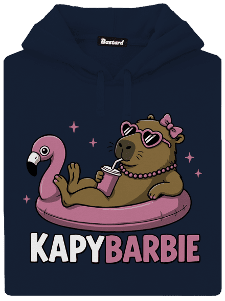 Kapybarbie pánská mikina klokanka Navy