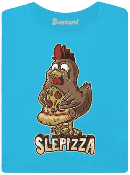 Slepizza dámské tričko s lemem Blue Atol