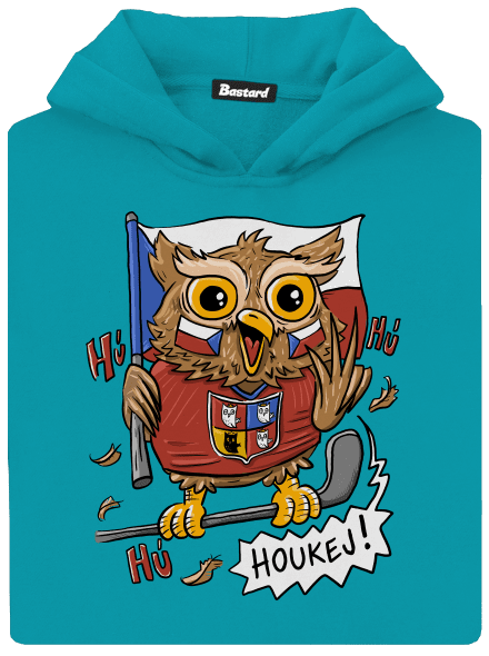 Houkej dětská mikina klokanka Hawaiian Blue