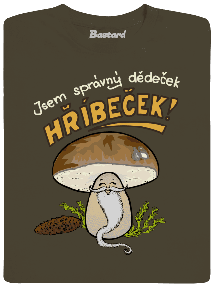 Babka a hříbeček pánské tričko Urban Khaki