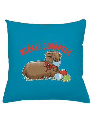 Mlčení jehňátek polštář Blue Turquoise