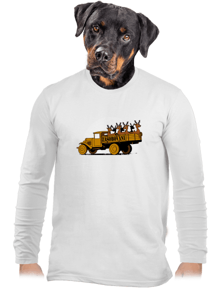 Zásobování pánské dlouhý rukáv White
