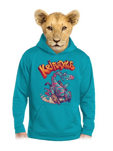 Kriplodokus dětská mikina klokanka Hawaiian Blue