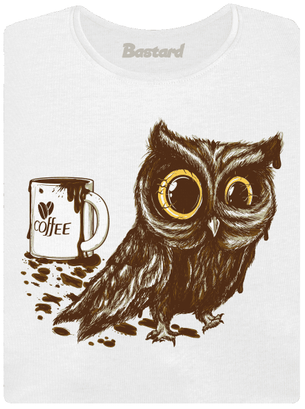 Sova na kofeinu dámské tričko White