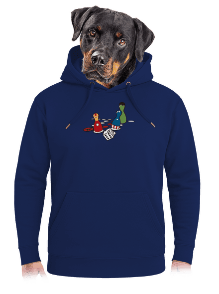Superhrdino nezlob se unisex mikina premium Navy