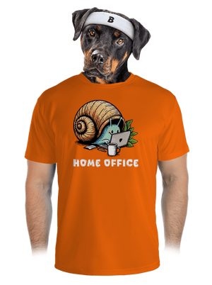 Šnekův home office pánské sportovní tričko Neon Orange