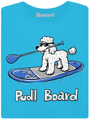 Pudl board dámské tričko s lemem Blue Atol