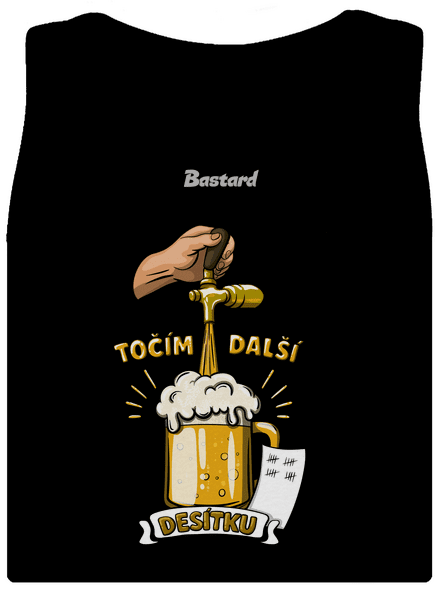 Točím další desítku dámské tílko klasické Black