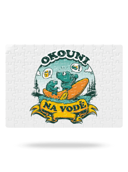 Okouni na vodě puzzle White