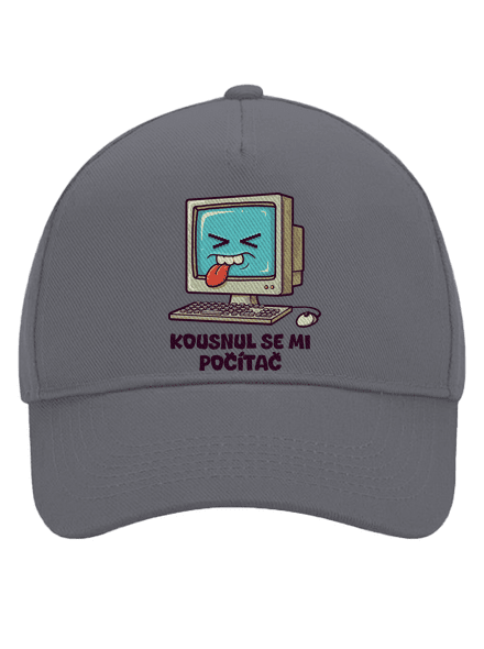 Kousnul se mi počítač kšiltovka baseballka Graphite grey