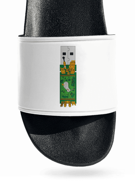 USB city pantofle White