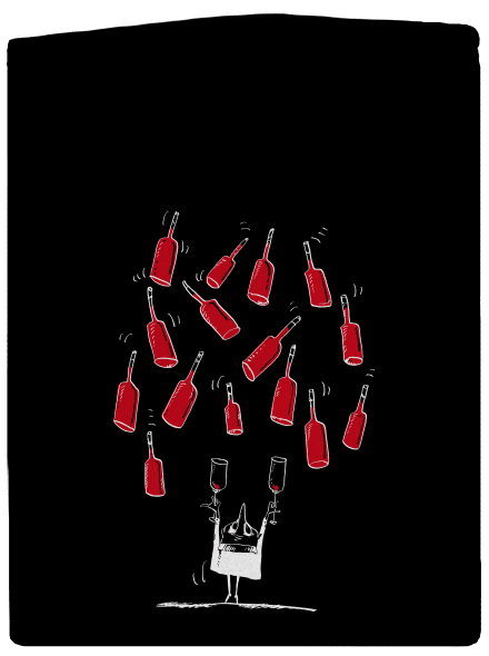 Šťastný vinař pánská mikina na zip Black